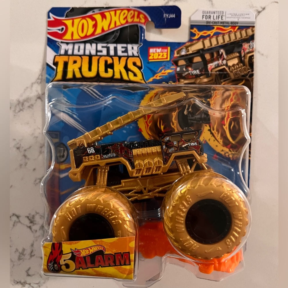 Hot Wheels gold monster truck